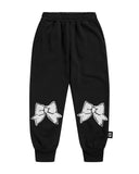 Little Man Happy BOWS SWEATPANTS | BLACK