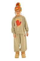 Jelly Mallow Peace Bird Sweatshirt | Melange Grey