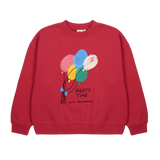 Jelly Mallow Balloon Sweatshirt | Red