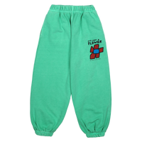 Jelly Mallow Flower Pigment Lounge Pants | Green