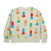 Jelly Mallow Shape Pigment Sweatshirt | Oat Beige