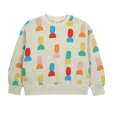 Jelly Mallow Shape Pigment Sweatshirt | Oat Beige