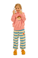 Jelly Mallow Bird Striped Lounge Pants | Blue