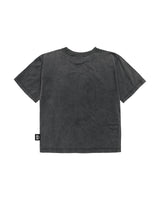 Little Man Happy DRACU SMILE SKATE T-SHIRT | GREY/ VINATGE DYE