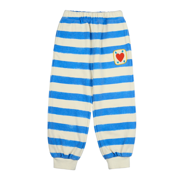 Jelly Mallow Bird Striped Lounge Pants | Blue