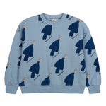 Jelly Mallow Birds Sweatshirt | Blue