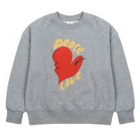 Jelly Mallow Peace Bird Sweatshirt | Melange Grey