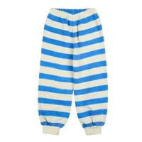 Jelly Mallow Bird Striped Lounge Pants | Blue