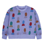 Jelly Mallow Shape Pigment Sweatshirt | Purple