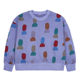 Jelly Mallow Shape Pigment Sweatshirt | Purple