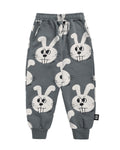 Little Man Happy BUNNY SWEATPANTS | GREY