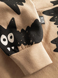 Little Man Happy BATS SWEATPANTS | BROWN