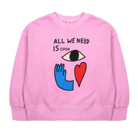 Jelly Mallow Object Pigment Sweatshirt | Pink