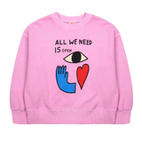 Jelly Mallow Object Pigment Sweatshirt | Pink