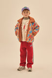 Jelly Mallow Bird Reversible Jacket | Brown