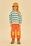 Jelly Mallow Love Striped Sweatshirt | Blue