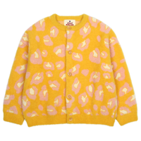 Jelly Mallow Leopard Pattern Cardigan | Yellow