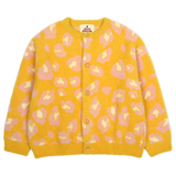 Jelly Mallow Leopard Pattern Cardigan | Yellow