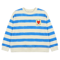 Jelly Mallow Love Striped Sweatshirt | Blue