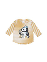 Huxbaby Puffin Muffin LS Top  | Golden Stripe